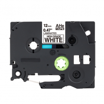 Alternativní páska Brother HGe-231, 12mm x 8m, černý tisk/bílý podklad vysokorychlostní