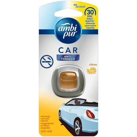 Osvěžovač vzduchu Ambi Pur 2ml Car Jaguar Anti Tobacco citrus