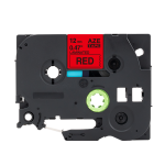 Alternativní páska Brother TZ-431 / TZe-431, 12mm x 8m, černý tisk / červený podklad