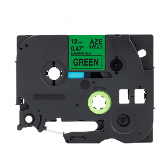 Alternativní páska Brother TZ-731 / TZe-731, 12mm x 8m, černý tisk / zelený podklad