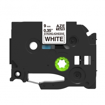 Alternativní páska Brother TZ-S221/TZe-S221 9mm x 8m extra adhesivní černý tisk/bílý podklad
