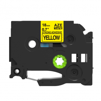 Alternativní páska Brother TZ-S641/TZe-S641 18mm x 8m extra adhesivní černý tisk/žlutý podklad