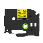 Alternativní páska Brother TZ-S651/TZe-S651 24mm x 8m extra adhesivní černý tisk/žlutý podklad