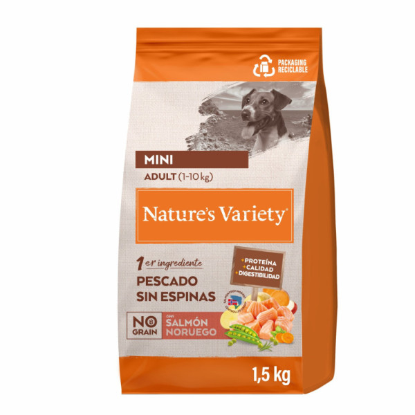 Nature´s variety original pro malé psy s lososem 1,5kg