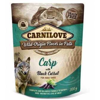 Kapsička Carnilove Dog Paté Carp with Black Carrot 300g