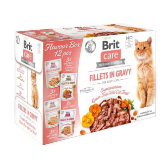 Brit Care Cat Flavour box Fillet in Gravy 12 x 85g