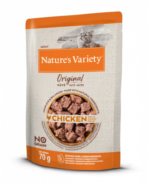 Kapsička Nature´s variety original pro dospělé kočky s kuřecím 70g