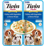 Kapsička Churu Dog Twin Packs - kura, zelenina a syr vo vývare 80g