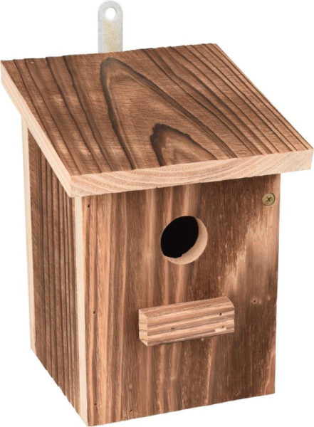 Domek dla ptaków GINO WOOD z garbowanego drewna 16x16x21,5CM