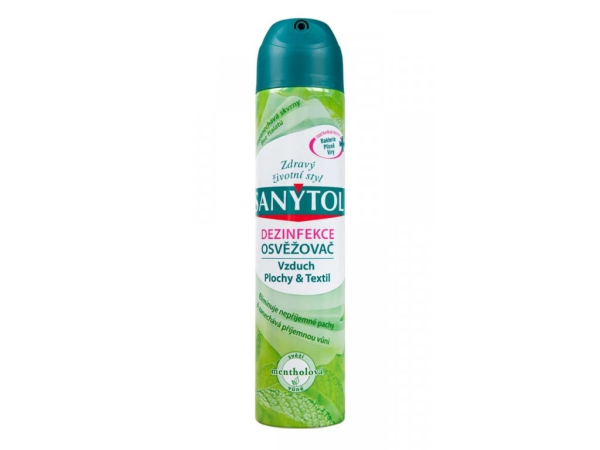 SANYTOL dezinfekční osvěžovač vzduchu Mentolová vůně 300ml