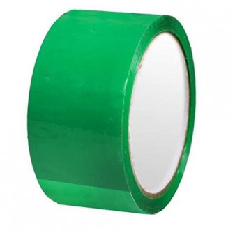 Taśma klejąca zielona, klej akrylowy, szer. 48mm, 38 mikronów, 66