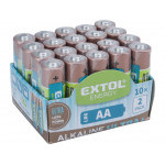 baterie alkalické, 20ks, 1,5V AA (LR6)