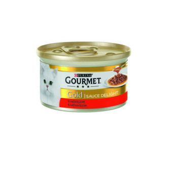 Konzerva Gourmet Gold Sauce Delights hovězí v Omáčce 85g