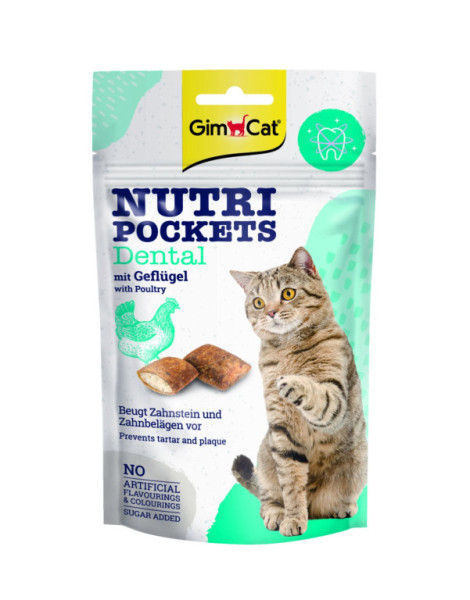 GimCat Nutri Pockets dentální 60 g