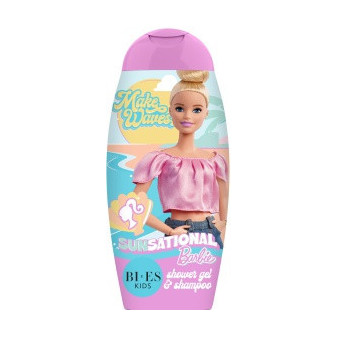 Bi-Es 2v1 pro děti šampon a sprchový gel Barbie Sunsational, 250ml