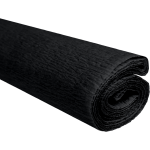Krepový papier čierny 0,5x2m C38 28 g/m2