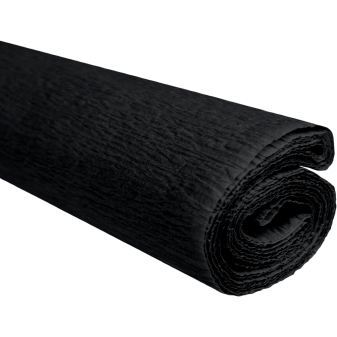 Krepový papier čierny 0,5x2m C38 28 g/m2
