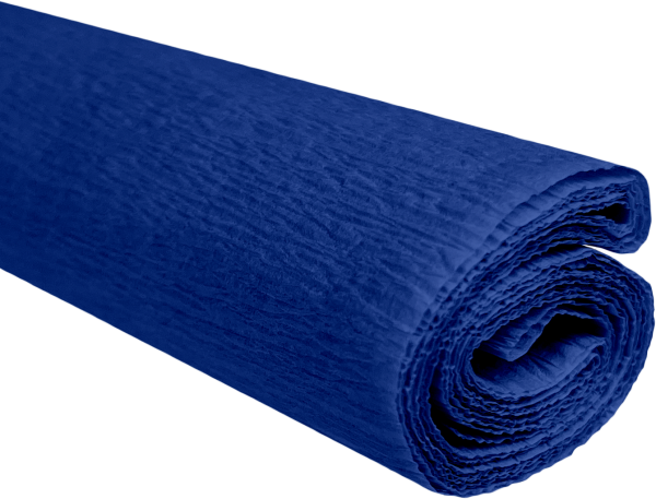 Krepový papír tmavě modrý 0,5x2m C21 28 g/m2