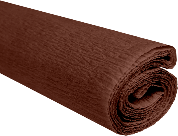 Papier krepowy brązowy 0,5x2m C35 28 g/m2