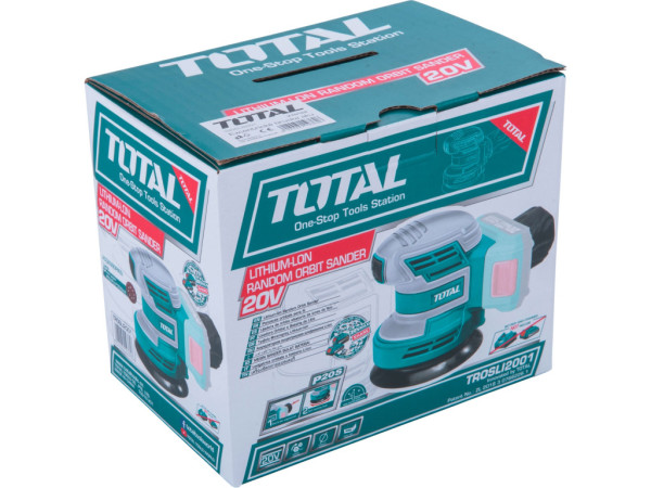 bruska excentrická AKU, 125mm, 20V Li-ion, 2000mAh, bez baterie a nabíječky, industrial