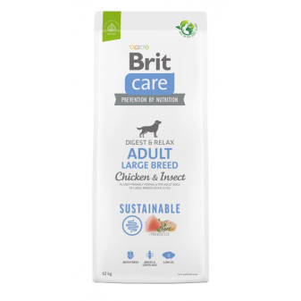 Brit Care Sustainable Adult Large Breed - kurczak i owady, 12kg