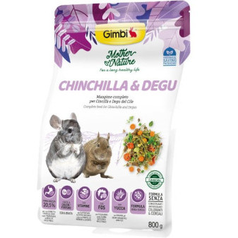 GIMBI MOTHER NATURE činčila a degu 800g