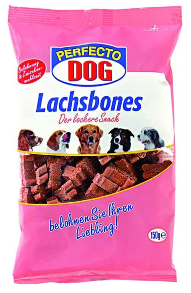 Perfecto Dog lososové kostičky 150g