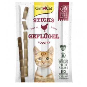 GIMCAT Sticks drůbež+játra 4ks