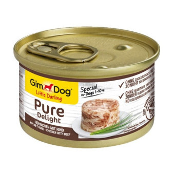 Konzerva GIMDOG PURE DELIGHT kure s hovezim 85g