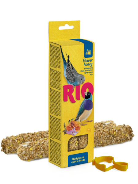 RIO Pałeczki dla papug i małych egzotyków z miodem 2x40g