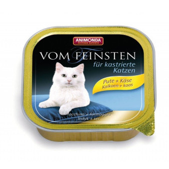 Animonda Vom Feinsten paštéta pre kastrované mačky morka+syr 100g