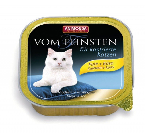 Animonda Vom Feinsten paštéta pre kastrované mačky morka+syr 100g