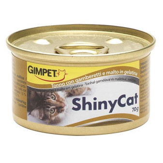 Konzerva ShinyCat tuniak + kreveta + maltóza, 70 g