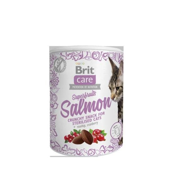 Brit Care Cat Snack Superfruits Salmon 100g