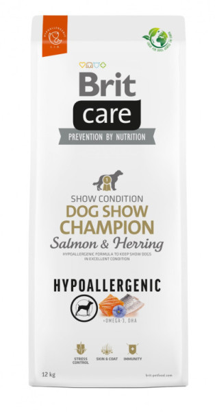 Brit Care Dog Hypoallergenic Dog Show Champion - salmon and herring, 12kg