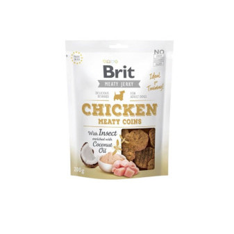 Brit Jerky Chicken with Insect Meaty Coins 200g