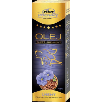 VITAR Veterinae lněný olej 1000ml