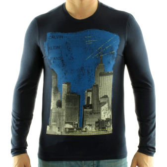 CALVIN KLEIN Tričko cmp84q Navy