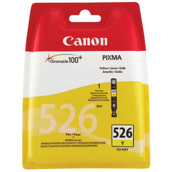 Canon CLI-526 Y originální cartridge žlutá