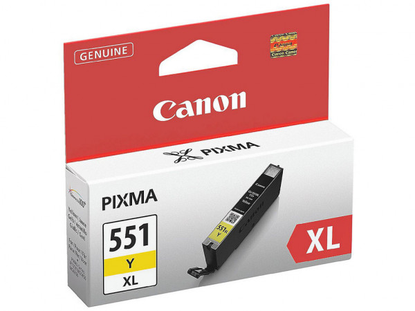 Canon CLI-551 XL Y originální cartridge yellow pro Pixma iP7250, MG5450, MG6350 velká