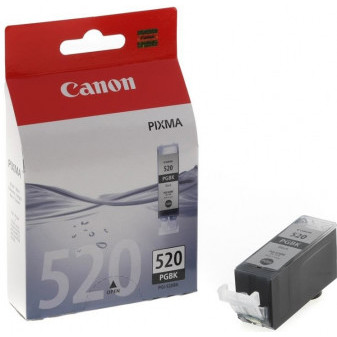 Canon originální cartridge PGI-520BK, black, 19ml, pro IP3600/4600, MP550/620/630/980