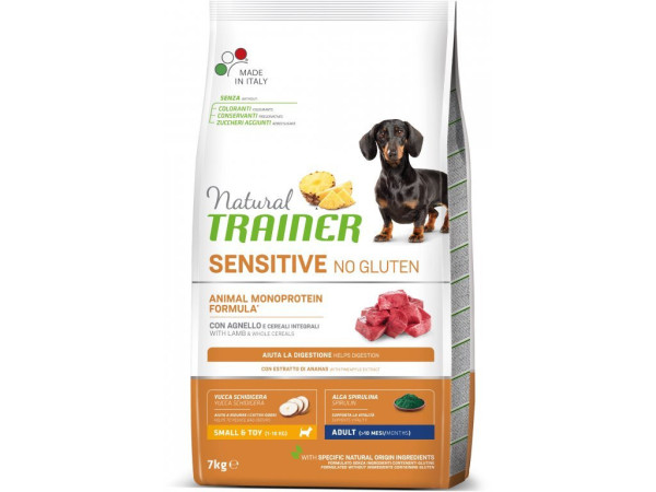 Trainer Sensitive No Gluten Adult Mini jehně&rýže 7kg
