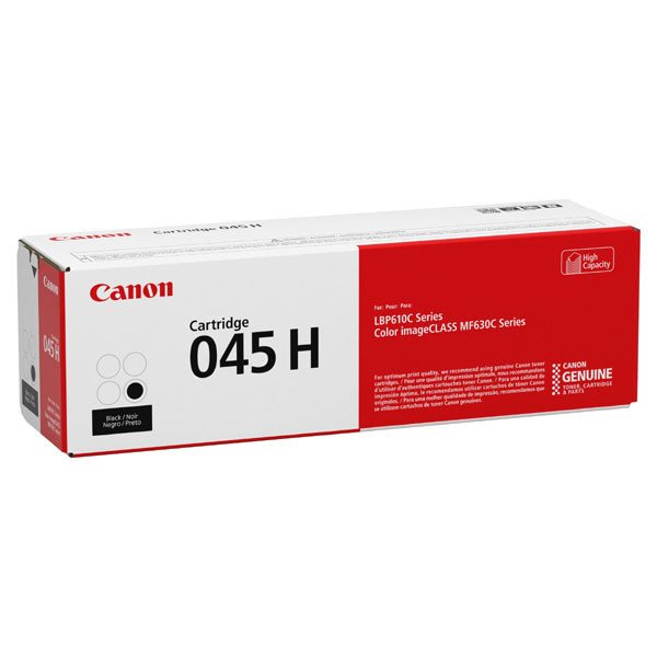 Canon originální toner 045HBK, black, 2800str., 1246C002, high capacity, Canon LBP613Cdw, 611Cn,