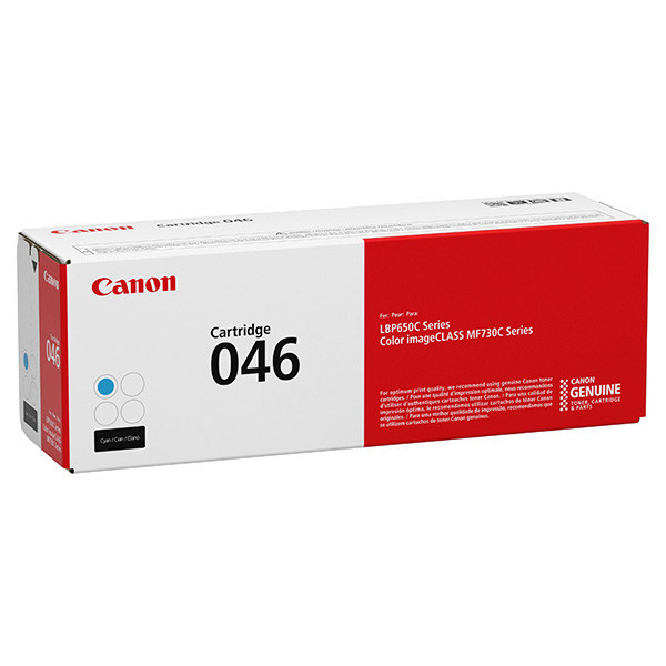 Canon originální toner 046C, cyan, 2300str., 1249C002, Canon i-Sensys LBP653Cdw, 654Cx, MF732Cdw