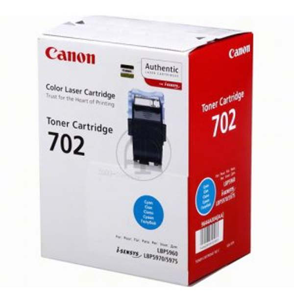 Canon originální toner CRG702, cyan, 10000str., 9644A004, Canon LBP-5960