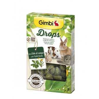 Gimborn I DROPS pre hlodavce s poľnými bylinkami 50g