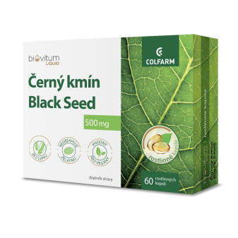 Colfarm Biovitum Liquid Černý kmín Black seed, 60 cps.