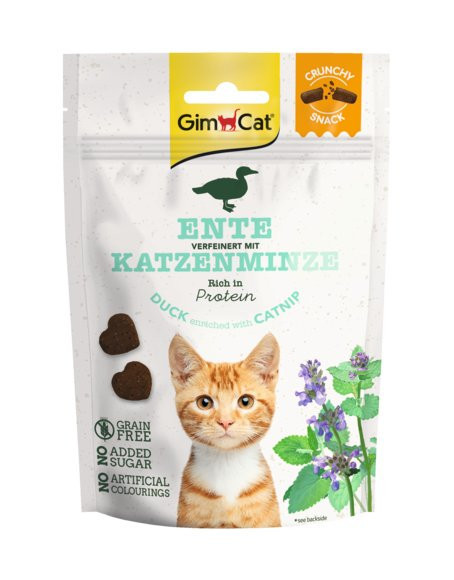 Gimcat CrunchySnacks Kachna s Catnipem 50g