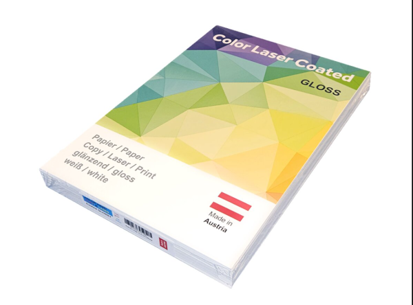 Kancelářský papír A4 170g, bílý lesklý, 250 listů Color Laser Coated Gloss LCG170/A4 - 1 ks poškozený obal 5% sleva