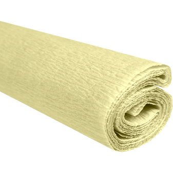 Krepový papír krémový 0,5x2m C02 28 g/m3